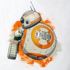Image produit Star Wars - T-shirt Femme Rolling Droids Blanc