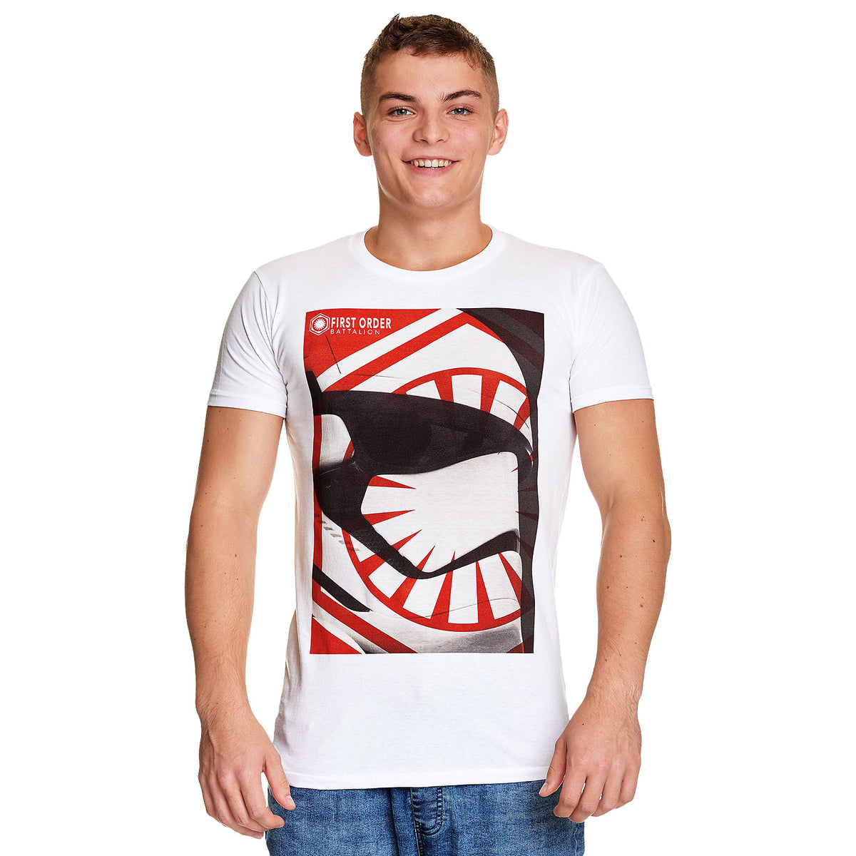 Image produit Star Wars - T-shirt blanc du bataillon de la Première Ordre