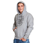 Image produit Harry Potter - Sweat à capuche gris avec blason de Poudlard