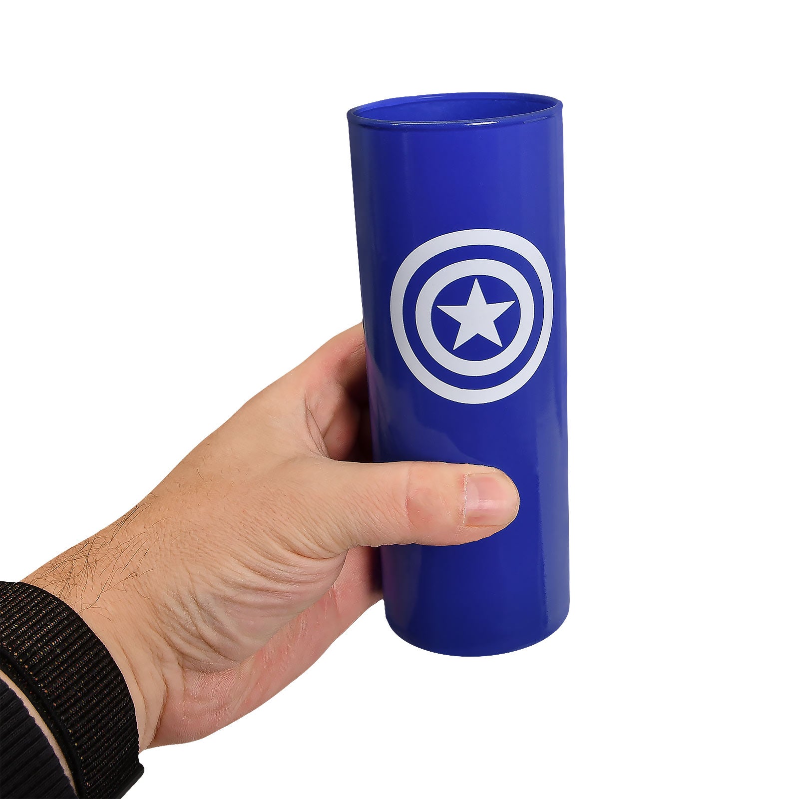 Image produit Captain America - Verre Logo Bouclier bleu