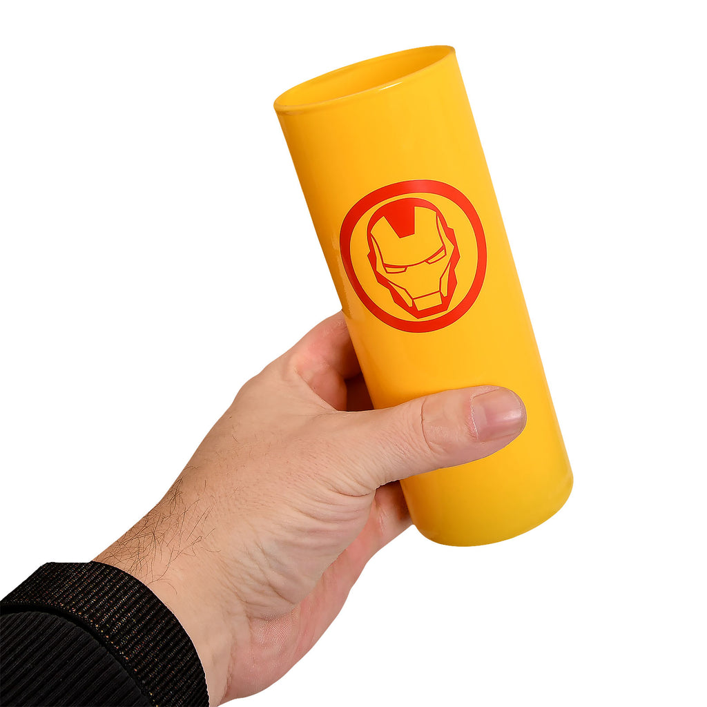 Image produit Iron Man - Verre Logo jaune