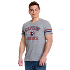 Image produit Captain America - T-shirt de collège gris