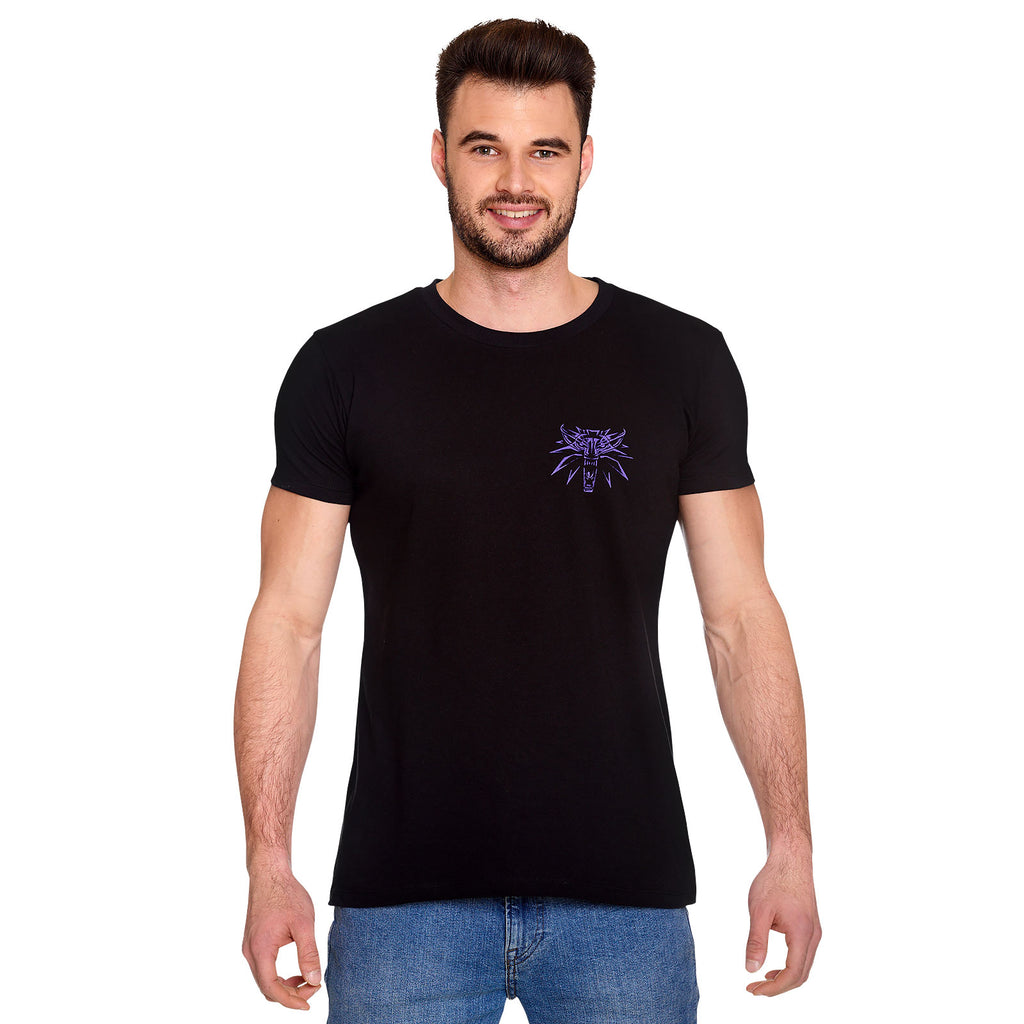 Image produit Witcher - Geralt Boucher de Blaviken T-shirt noir phosphorescent