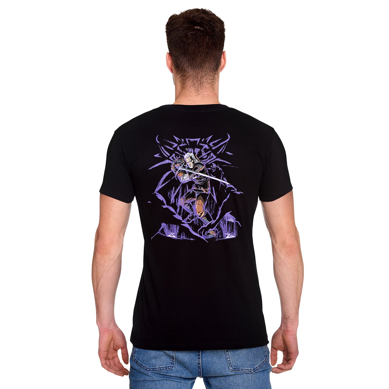 Image produit Witcher - Geralt Boucher de Blaviken T-shirt noir phosphorescent