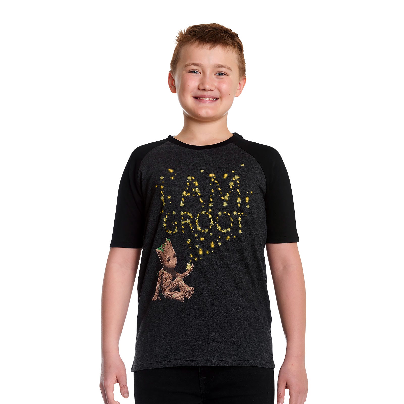 Image produit Les Gardiens de la Galaxie - T-shirt Groot Glow in the Dark pour enfants gris