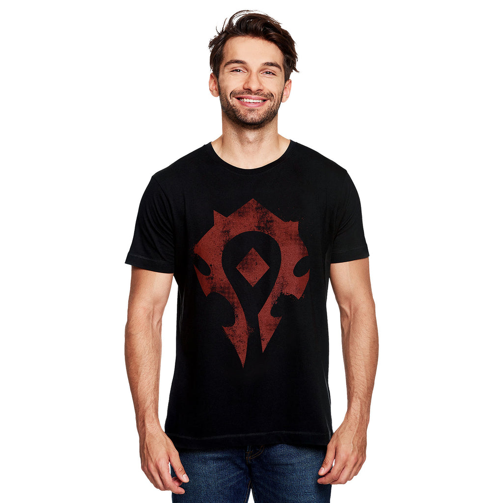 Image produit World of Warcraft - T-shirt noir avec logo Horde Spray