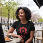 Image produit World of Warcraft - T-shirt noir avec logo Horde Spray