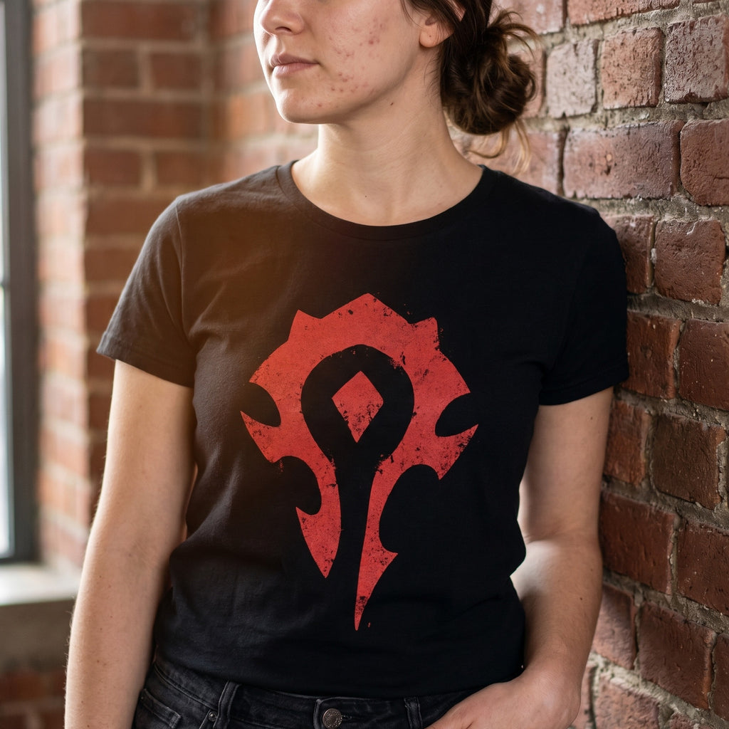 Image produit World of Warcraft - T-shirt noir avec logo Horde Spray