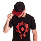 Image produit World of Warcraft - Casquette Snapback Logo Horde noir-rouge