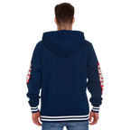 Image produit Captain America - Sweat à capuche avec logo Shield Distressed bleu