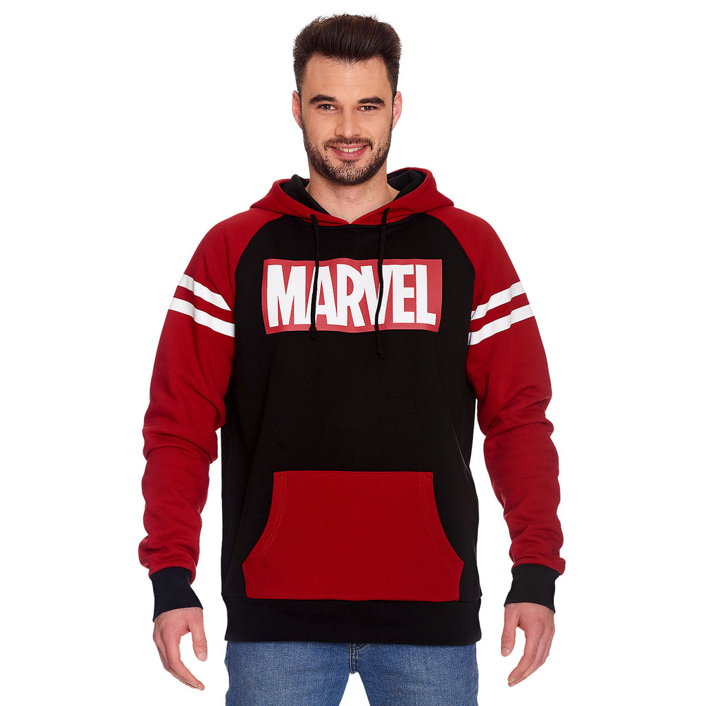 Image produit Marvel - Sweat à capuche logo rouge-noir