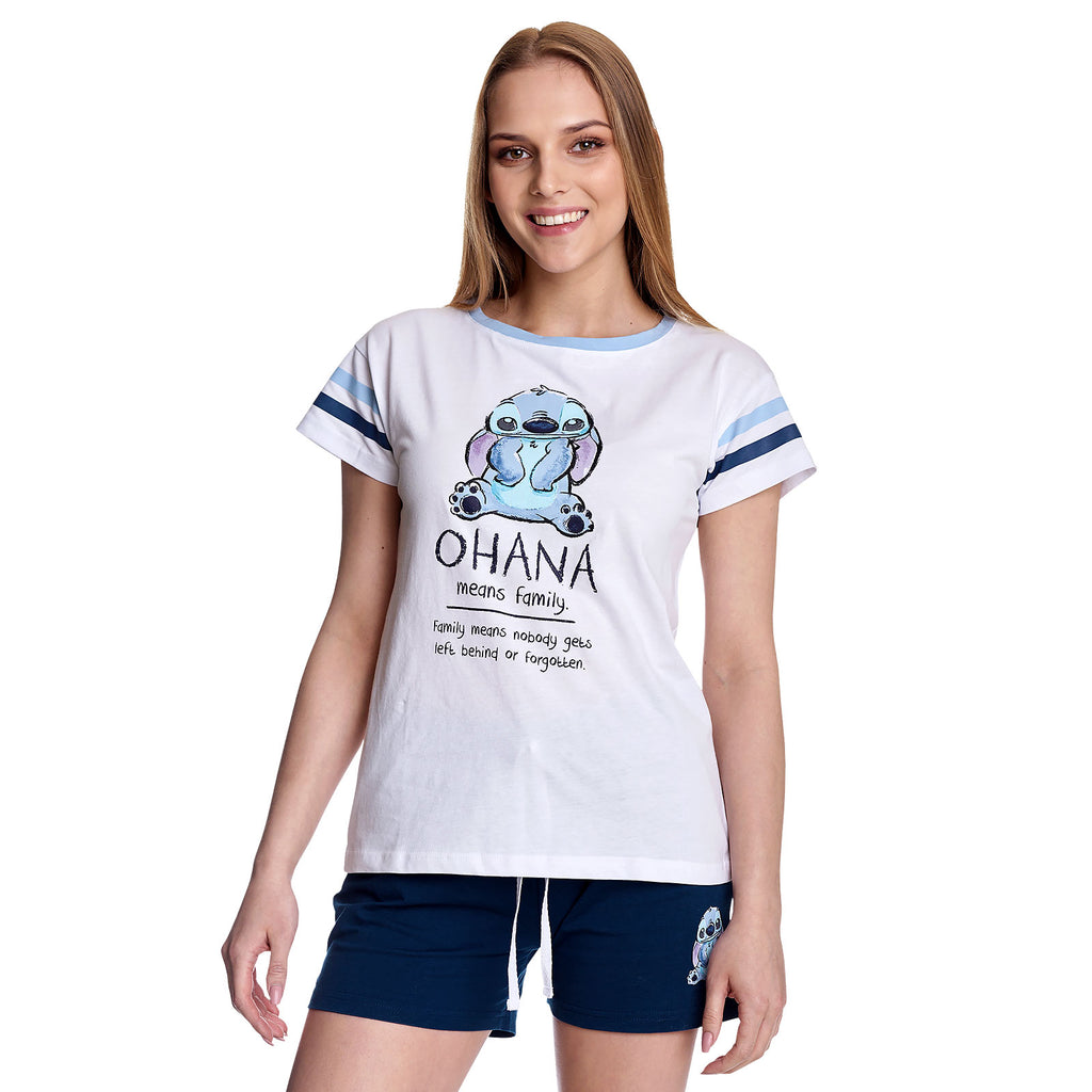 Image produit Lilo & Stitch - Pyjama court Ohana Means Family pour femmes