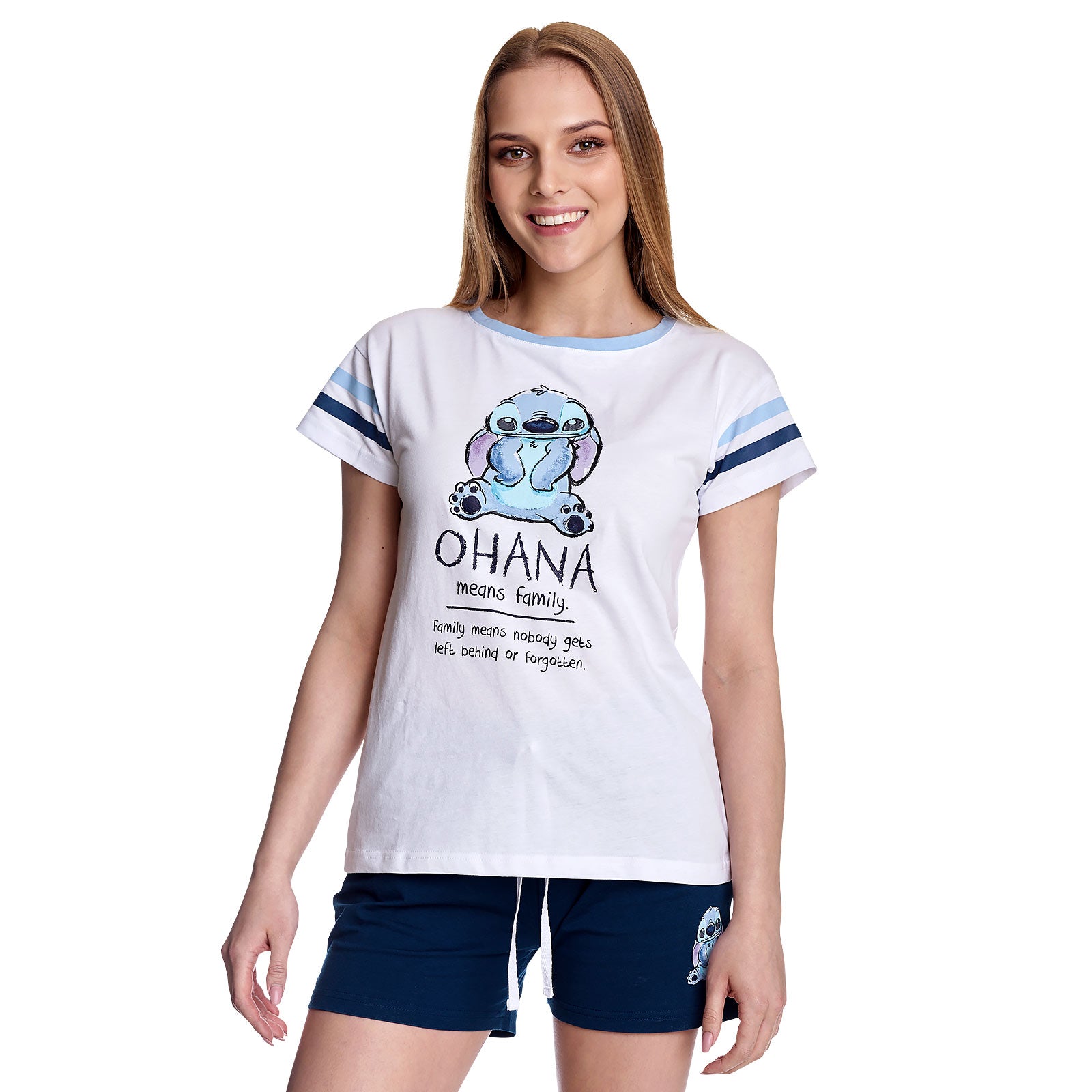 Image produit Lilo & Stitch - Pyjama court Ohana Means Family pour femmes
