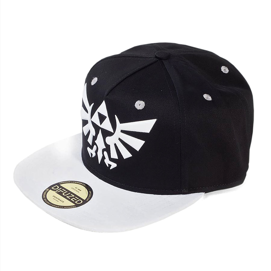 Image produit Zelda - Casquette Snapback Logo Hyrule noir-blanc