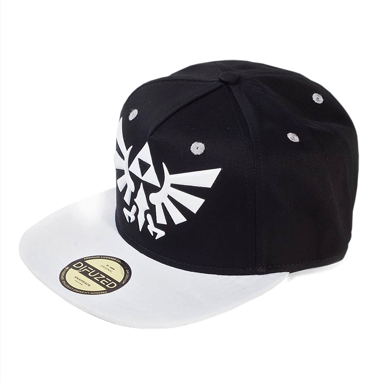 Image produit Zelda - Casquette Snapback Logo Hyrule noir-blanc