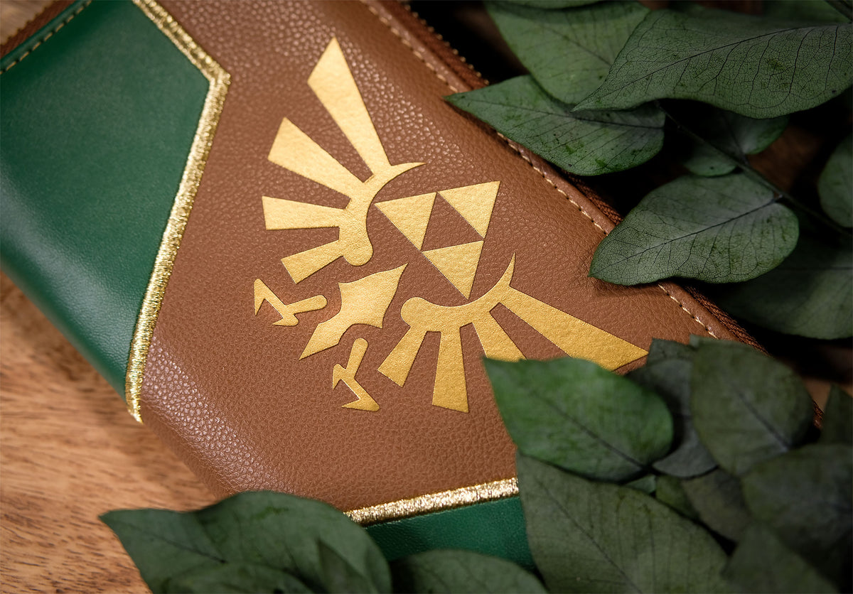 Image produit Zelda - Portefeuille Logo Hyrule vert-marron