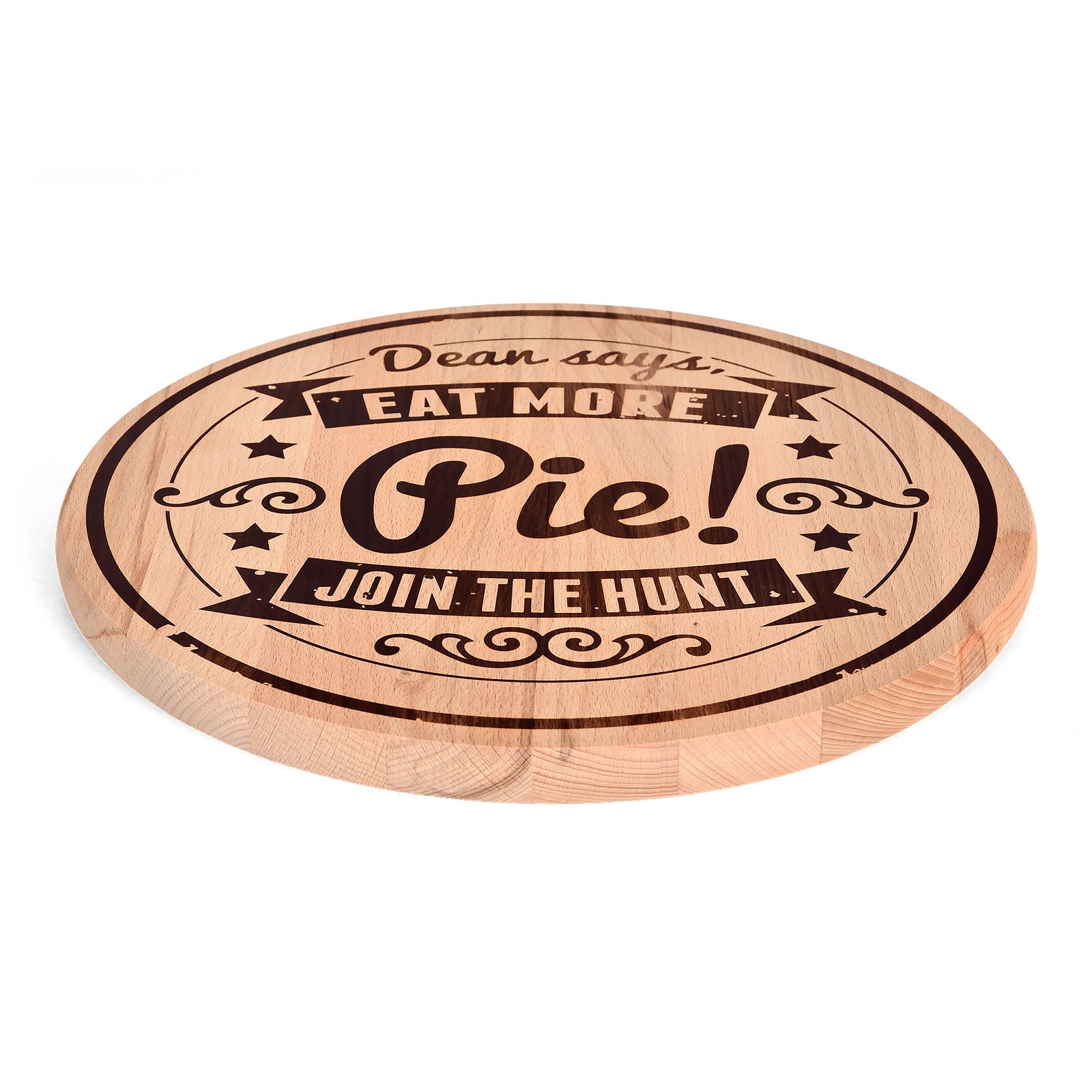 Image produit Supernatural - Eat More Pie Planche à découper en hêtre