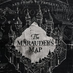 Image produit Harry Potter - Écharpe en boucle Carte des Maraudeurs Noir