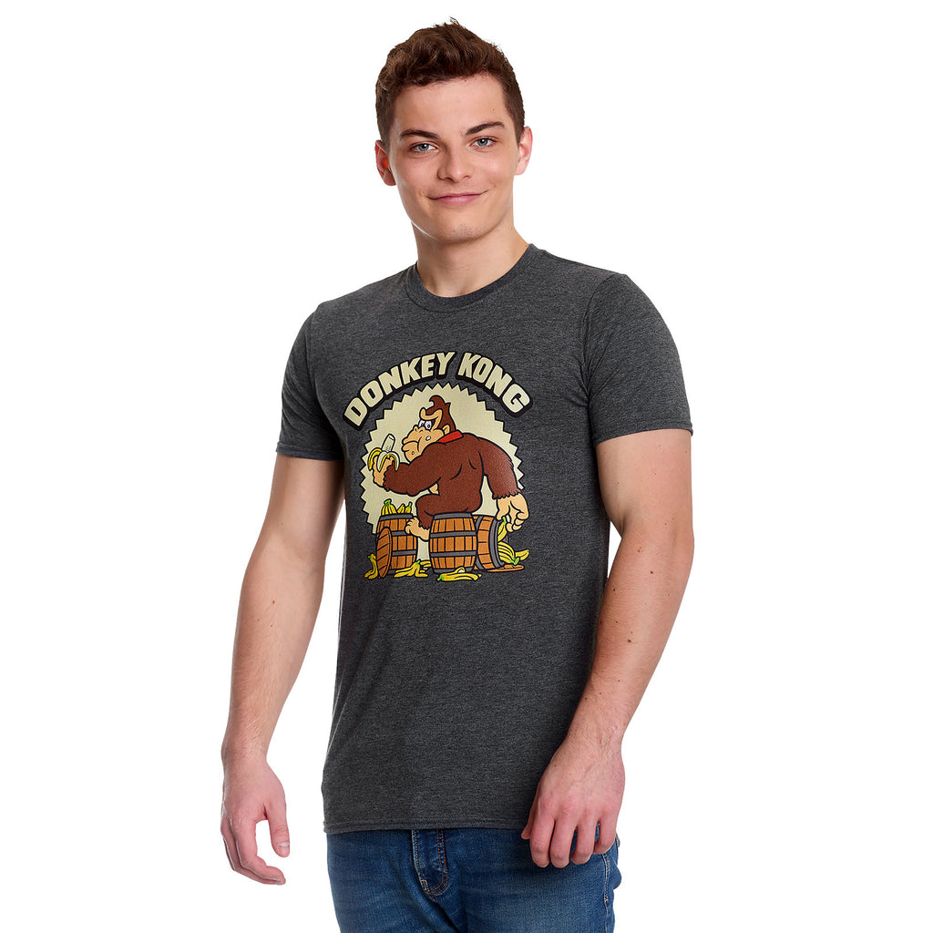 Image produit Donkey Kong - T-shirt Bananas Gris