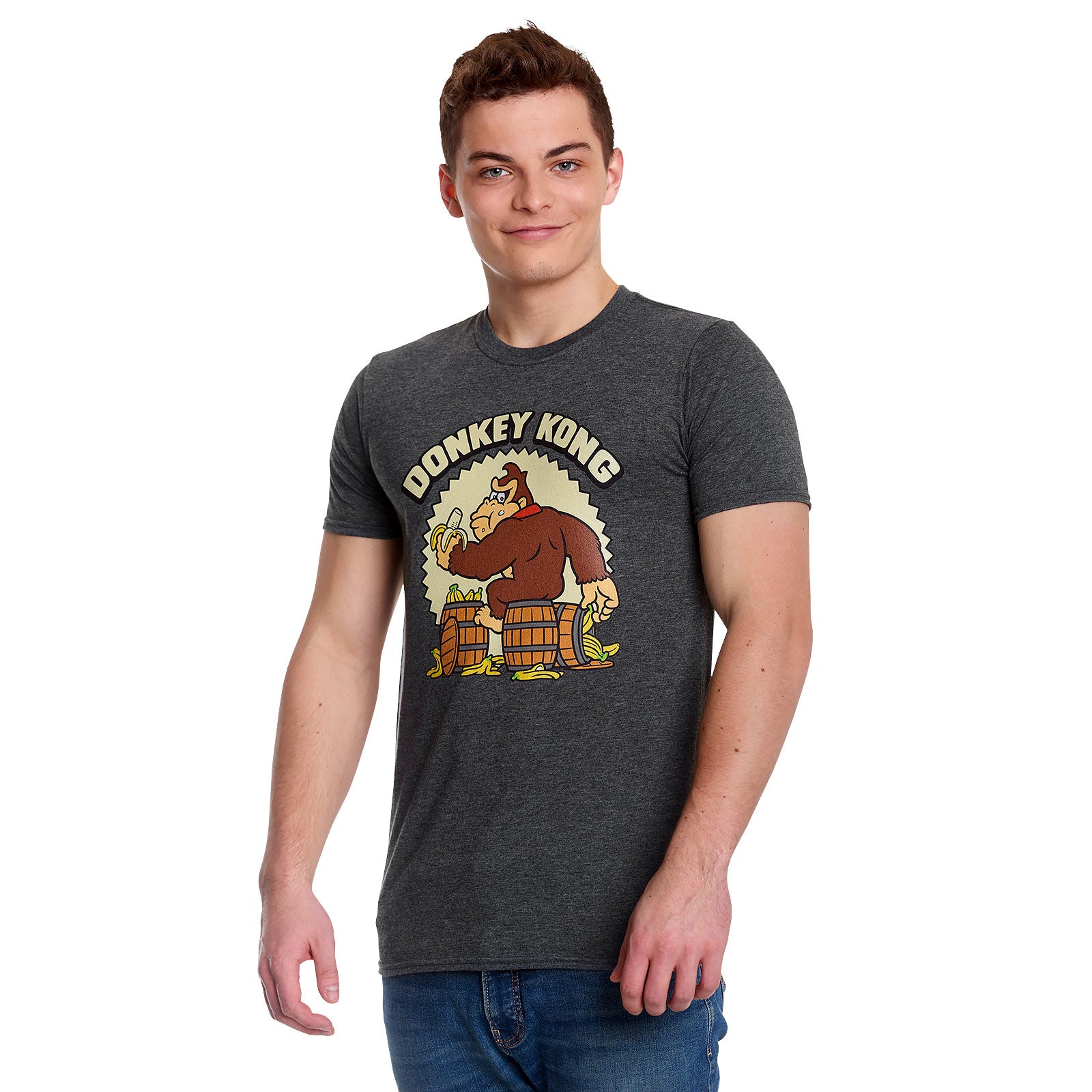 Image produit Donkey Kong - T-shirt Bananas Gris