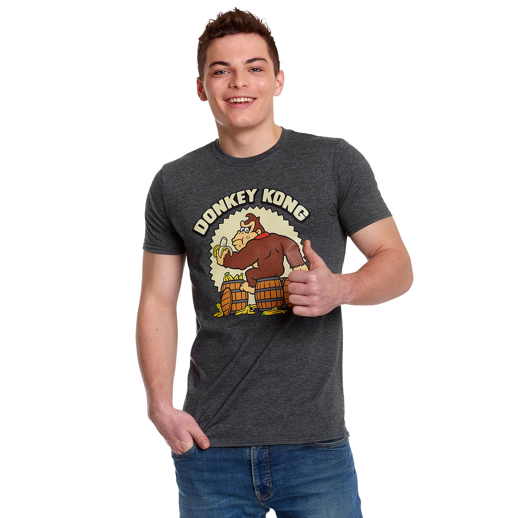 Image produit Donkey Kong - T-shirt Bananas Gris