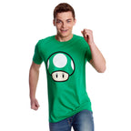 Image produit Super Mario - T-Shirt Champignon 1 UP vert