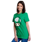 Image produit Super Mario - T-Shirt Champignon 1 UP vert