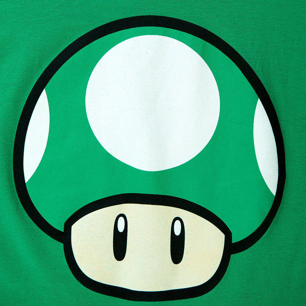 Image produit Super Mario - T-Shirt Champignon 1 UP vert