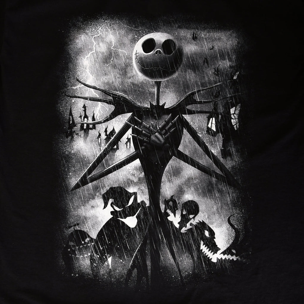 Image produit Nightmare Before Christmas - Jack Stormy Skies T-Shirt noir