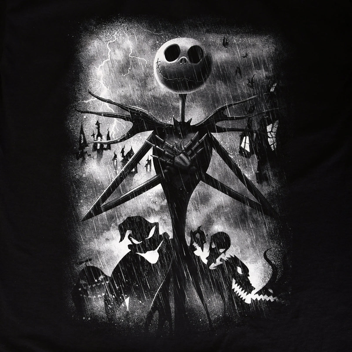 Image produit Nightmare Before Christmas - Jack Stormy Skies T-Shirt noir