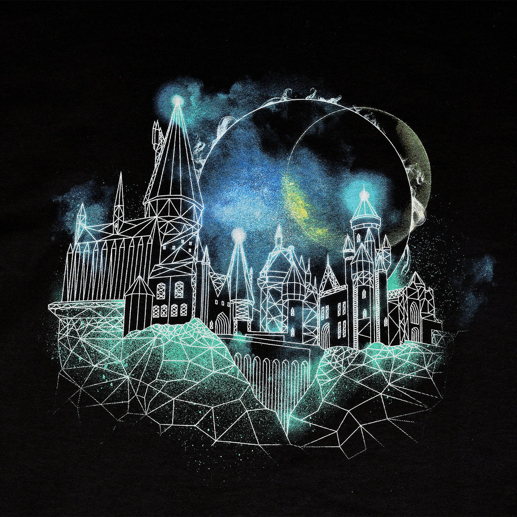 Product image Harry Potter - Hogwarts at Night Sketch T-Shirt Black