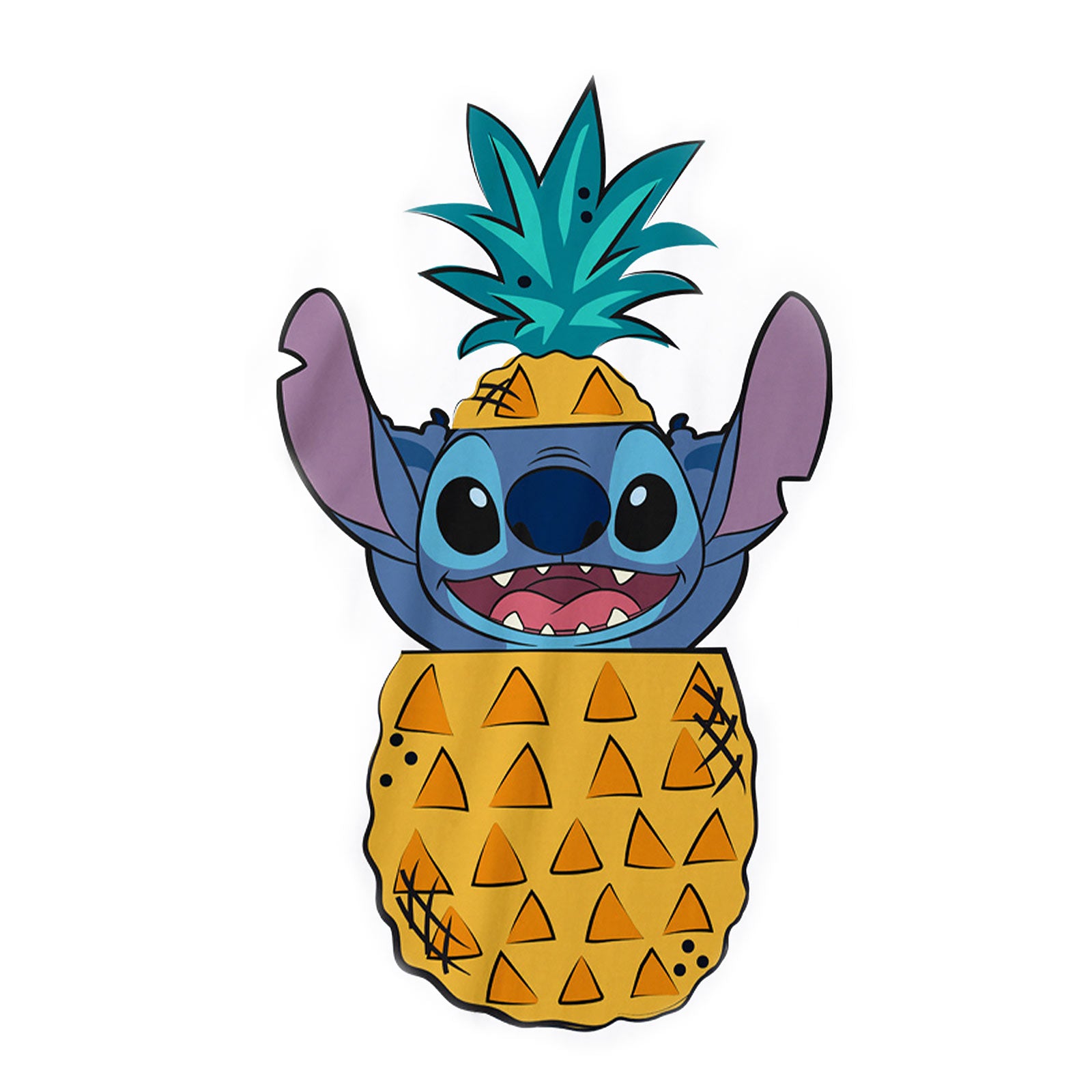 Image produit Lilo & Stitch - T-shirt Ananas Stitch pour femmes blanc