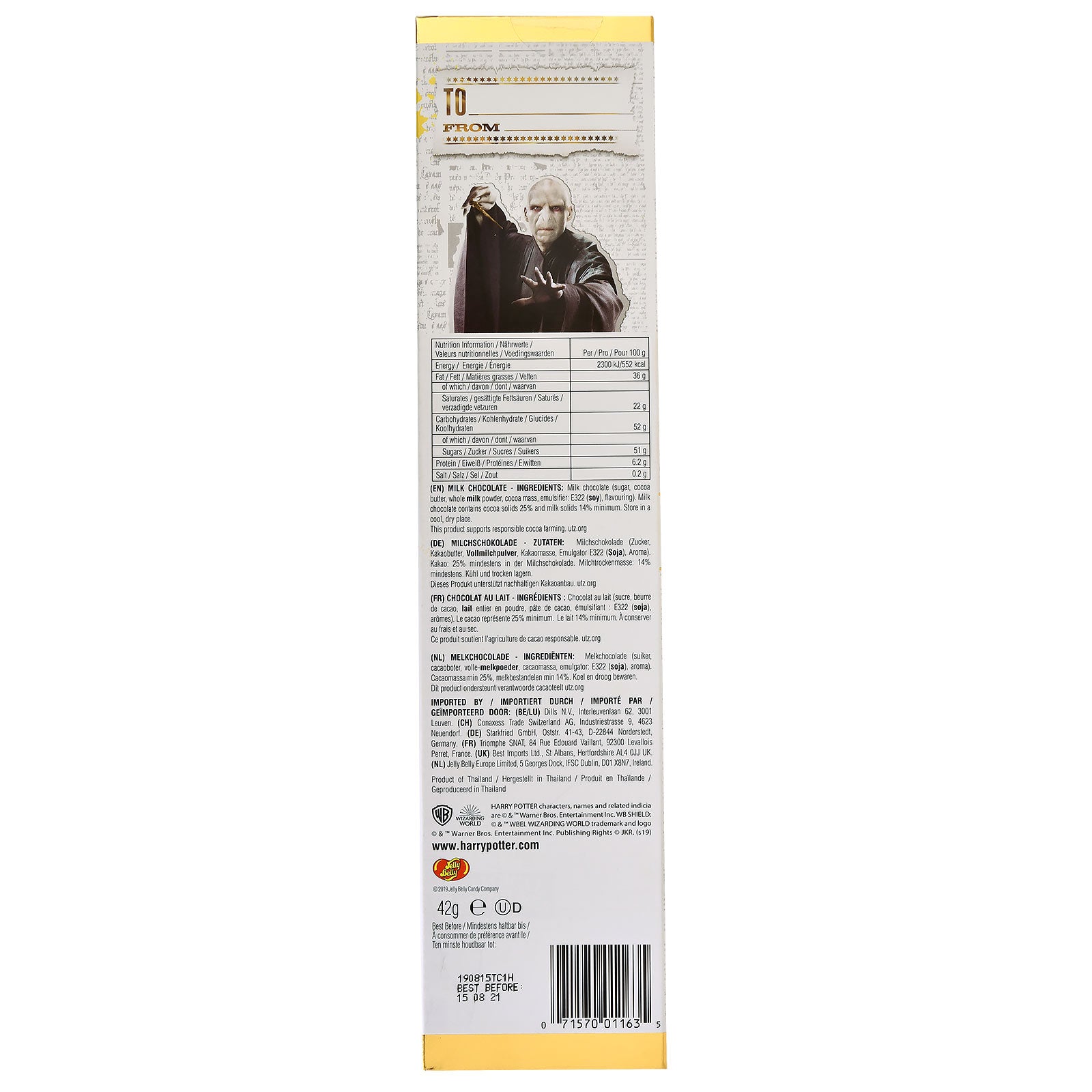 Image produit Harry Potter - Baguette magique en chocolat Voldemort