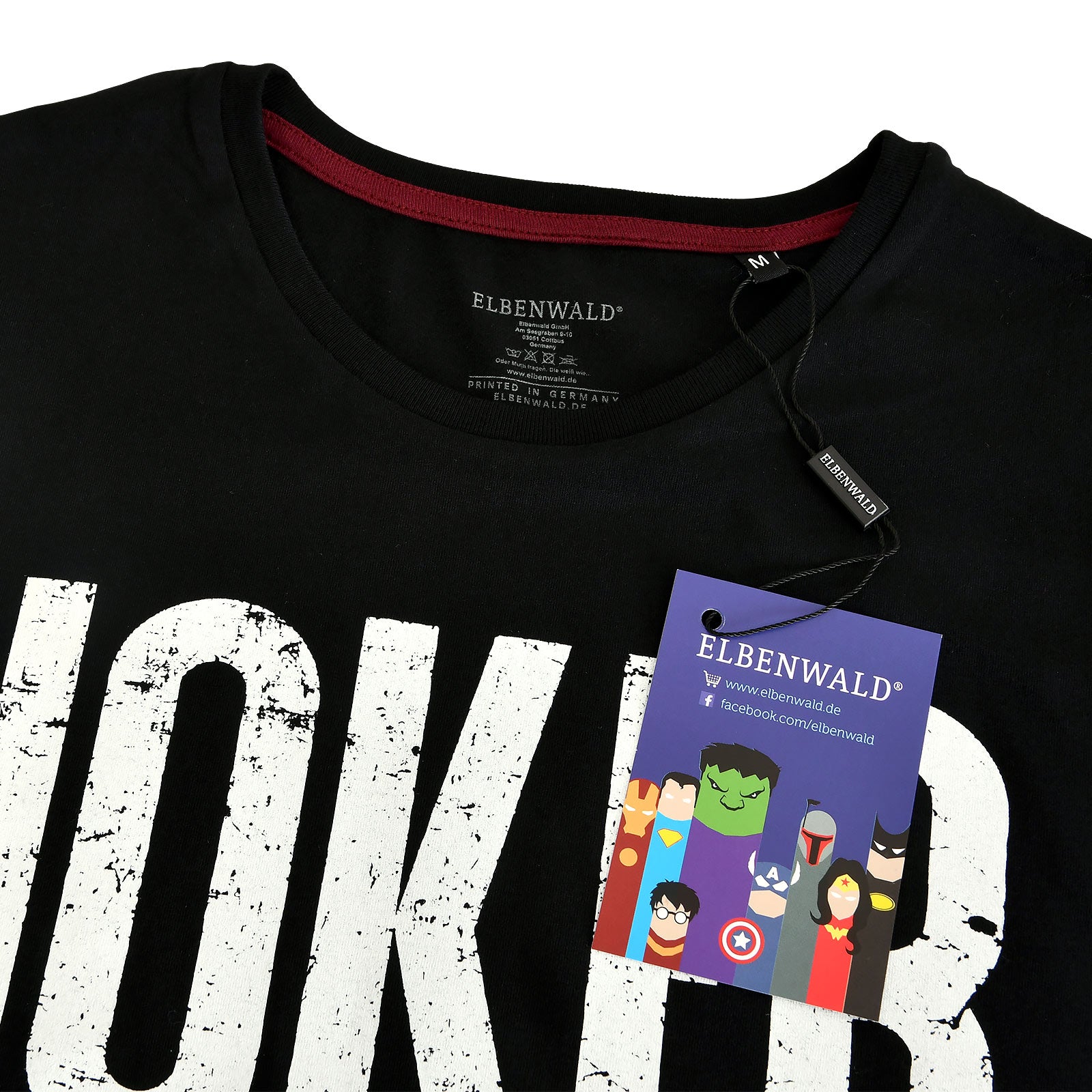 Image produit T-shirt Joker Logo Délavé Noir