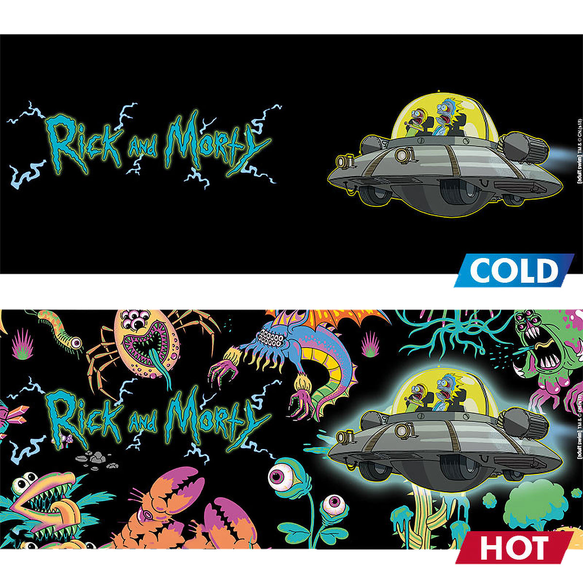 Image produit Rick et Morty - Tasse à effet thermique vaisseau spatial