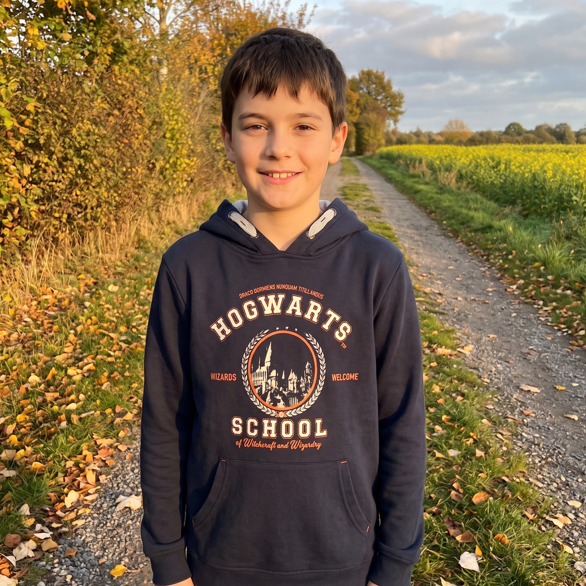 Image produit Harry Potter - Sweat à Capuche Enfant Hogwarts School Bleu