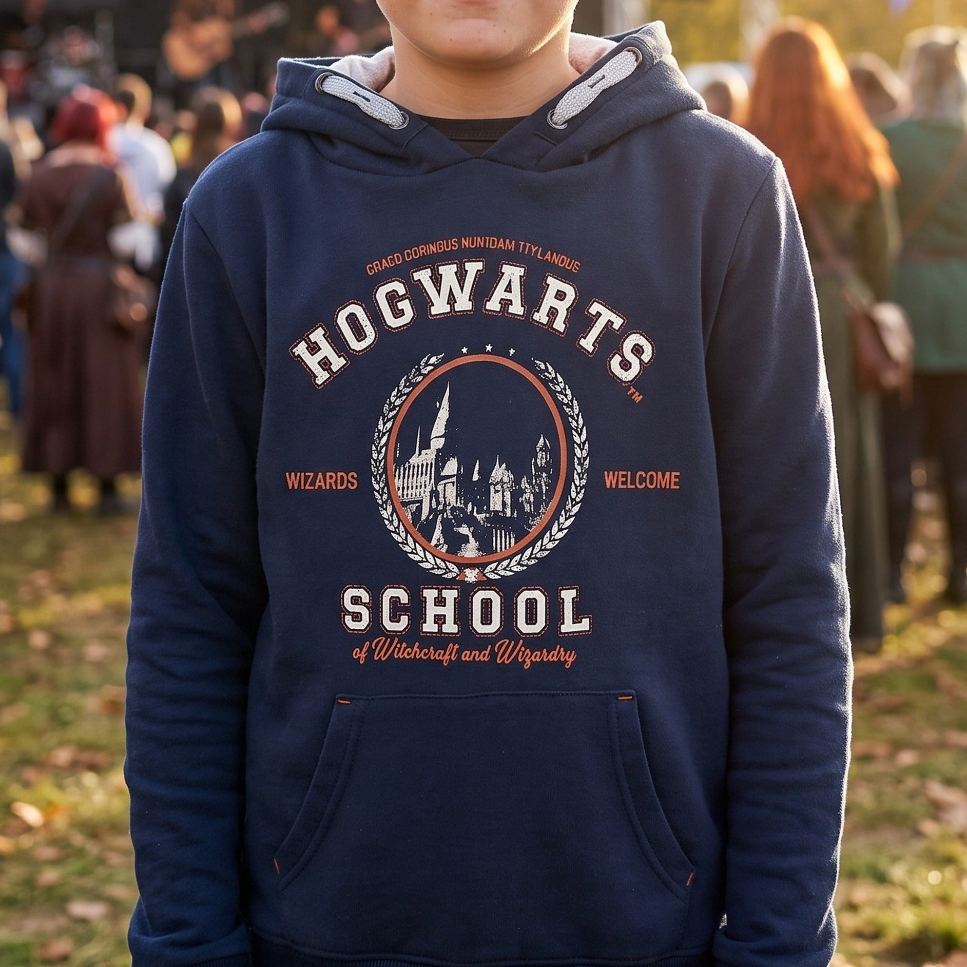 Image produit Harry Potter - Sweat à Capuche Enfant Hogwarts School Bleu