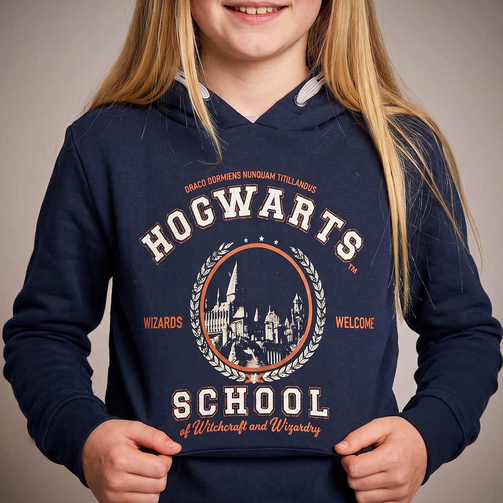 Image produit Harry Potter - Sweat à Capuche Enfant Hogwarts School Bleu