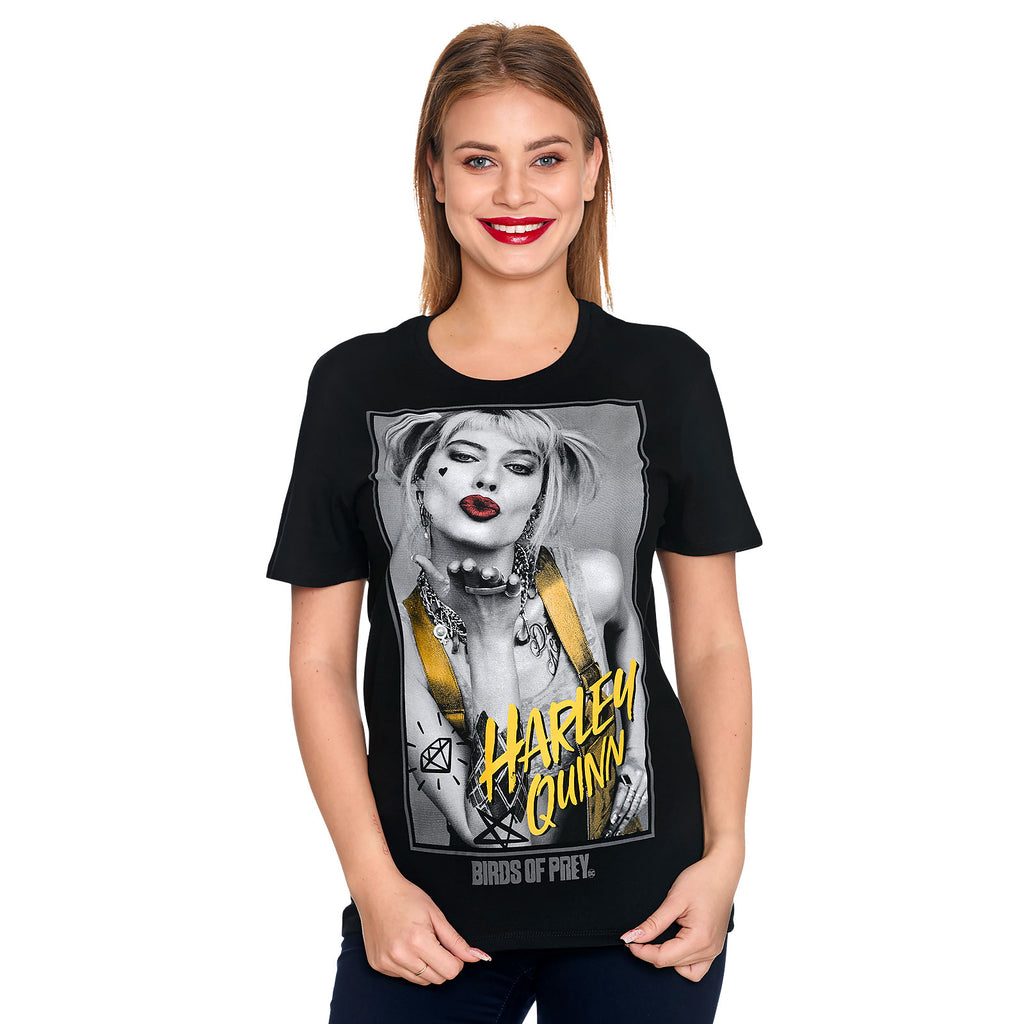 Image produit Birds of Prey - T-shirt Harley Kiss noir