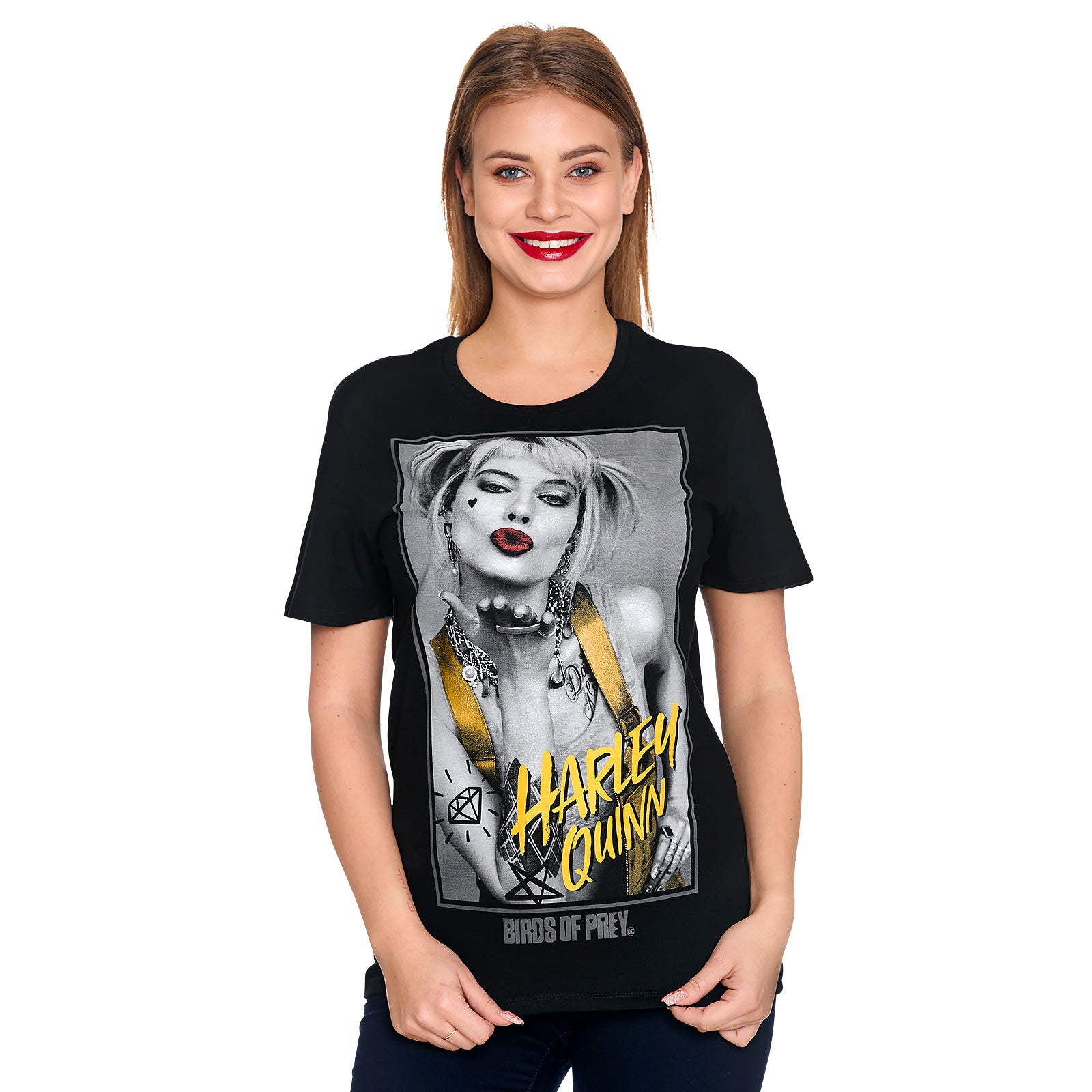 Image produit Birds of Prey - T-shirt Harley Kiss noir