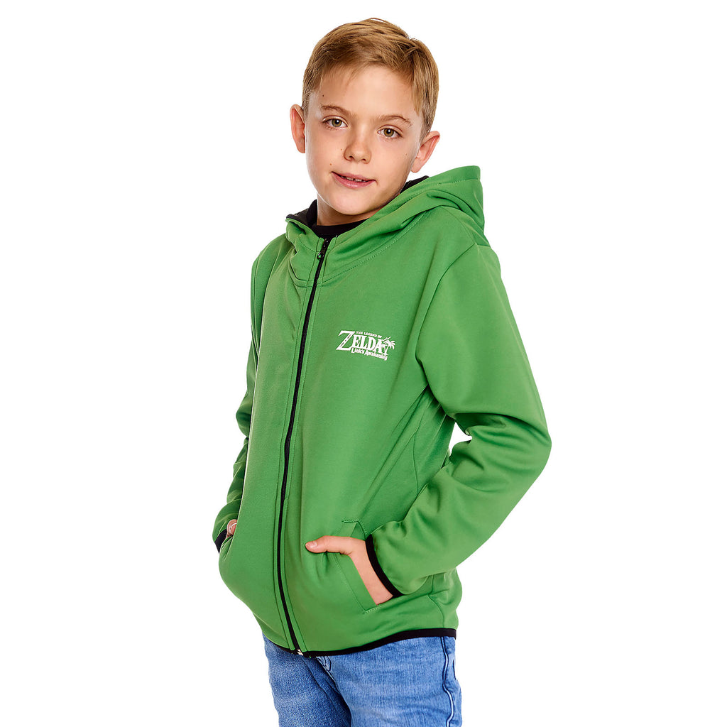 Image produit Zelda - Link's Awakening Veste à capuche pour enfants verte