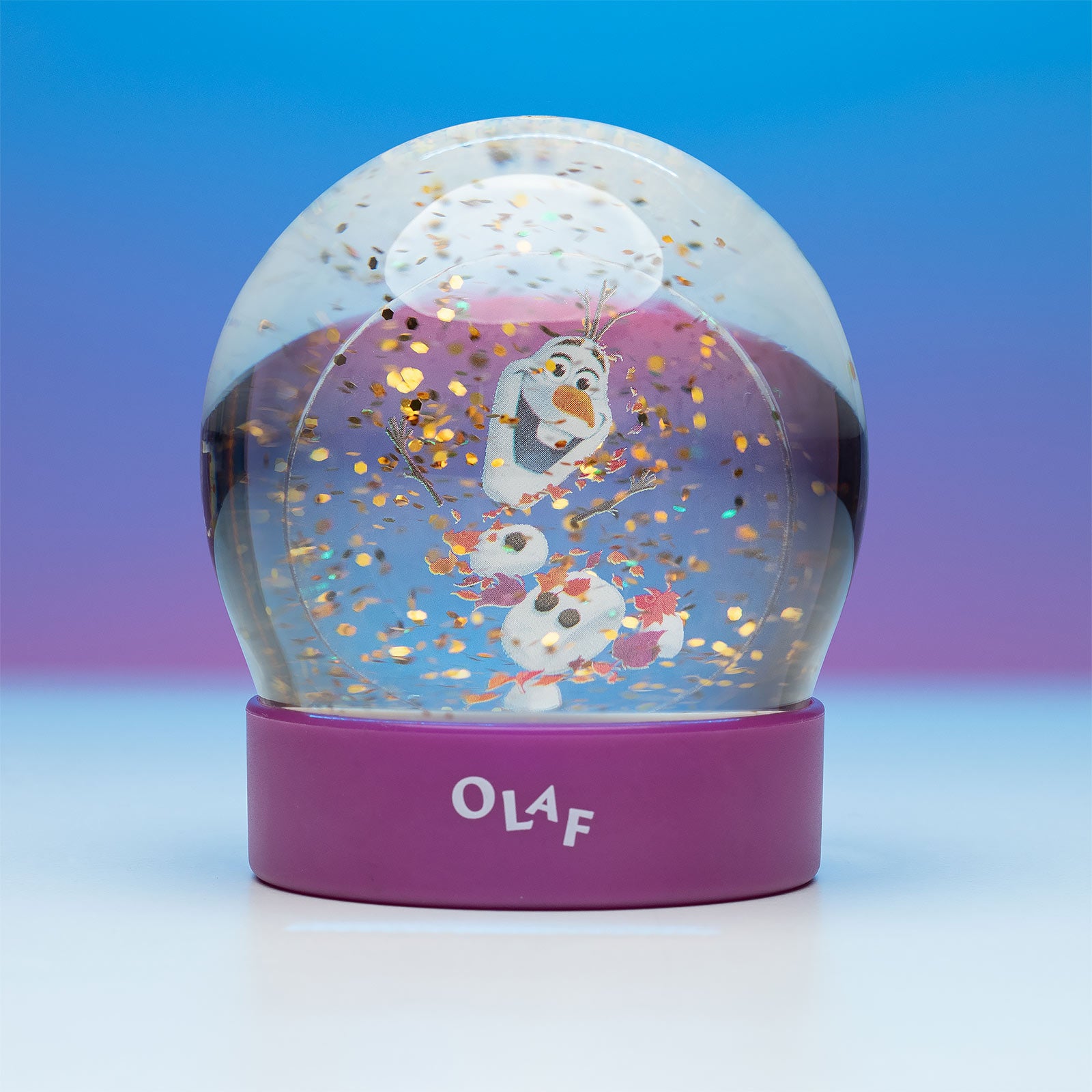 Image produit La Reine des Neiges - Boule à neige Olaf avec paillettes