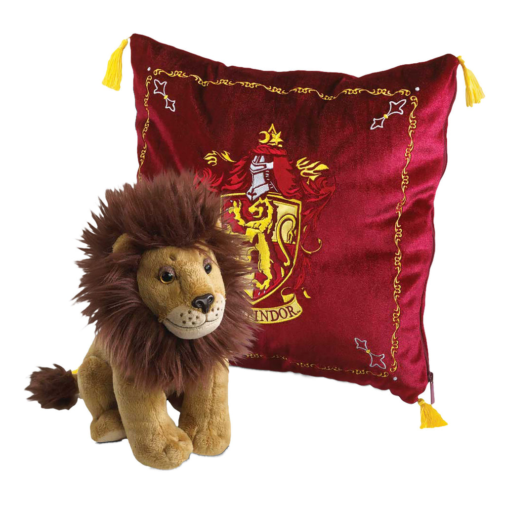 Image produit Harry Potter - Coussin blason Gryffondor avec figurine en peluche