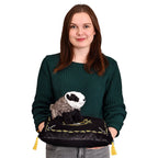 Image produit Harry Potter - Coussin blason Hufflepuff avec figurine en peluche