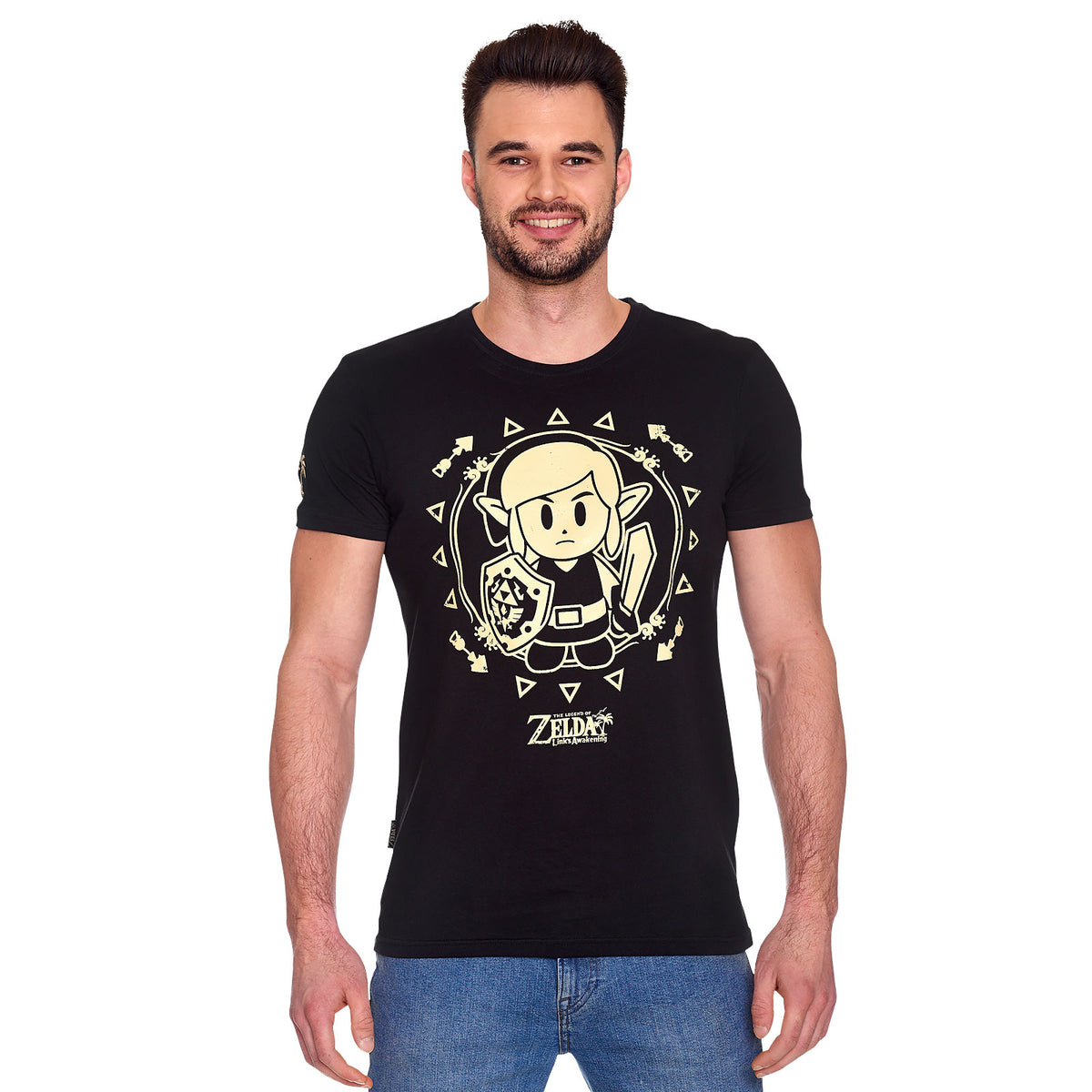Image produit Zelda - T-shirt tribal de Link's Awakening noir