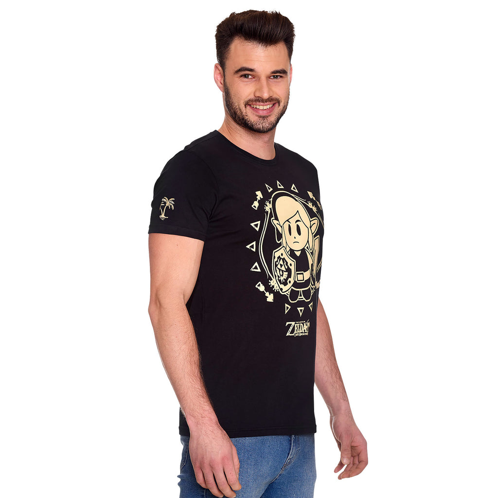 Image produit Zelda - T-shirt tribal de Link's Awakening noir