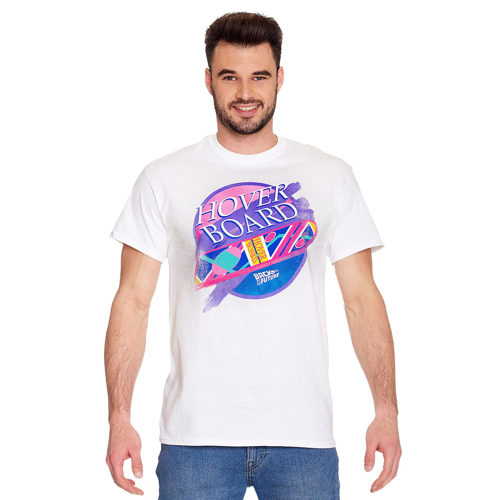 Image produit Retour vers le Futur - T-shirt Hover Board blanc