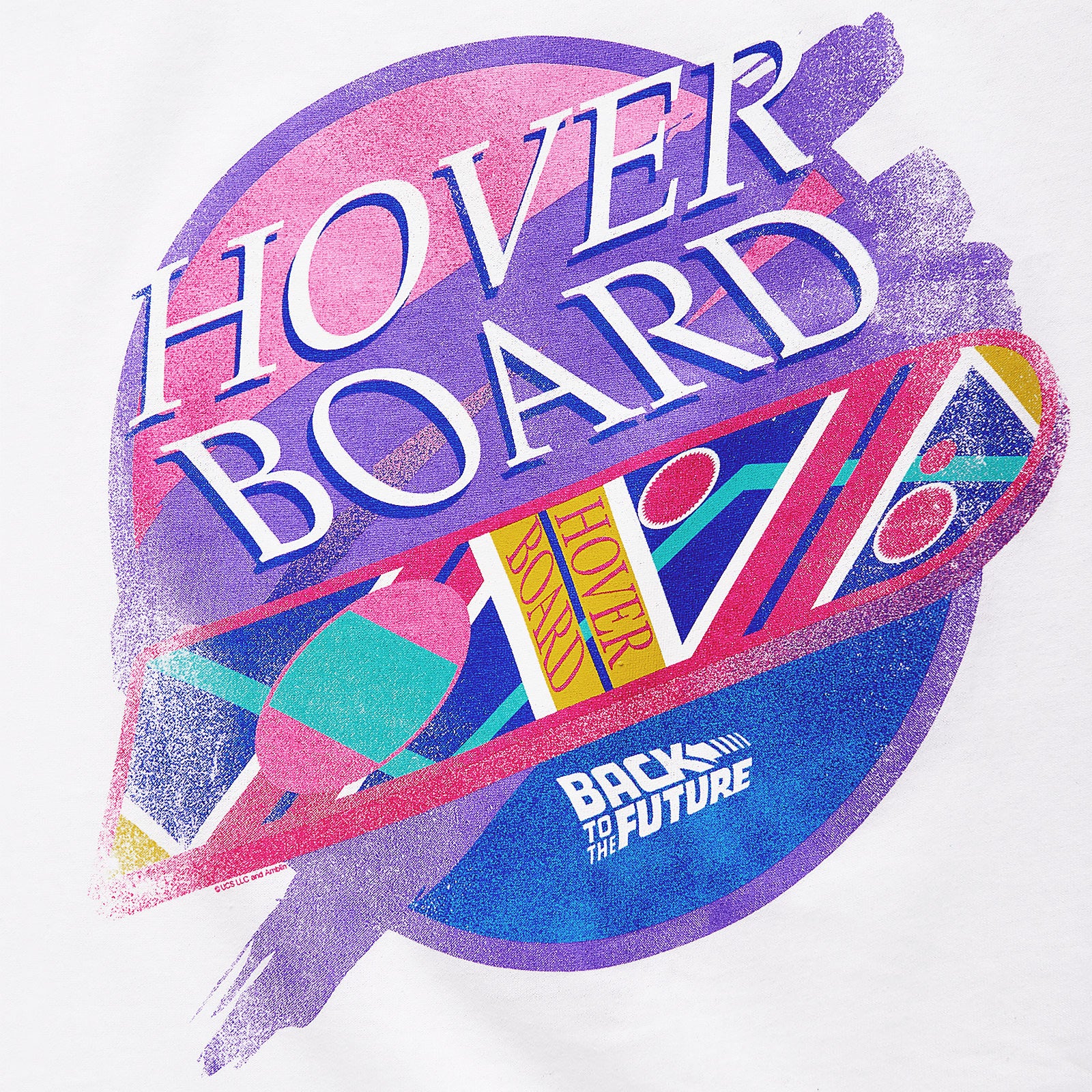 Image produit Retour vers le Futur - T-shirt Hover Board blanc