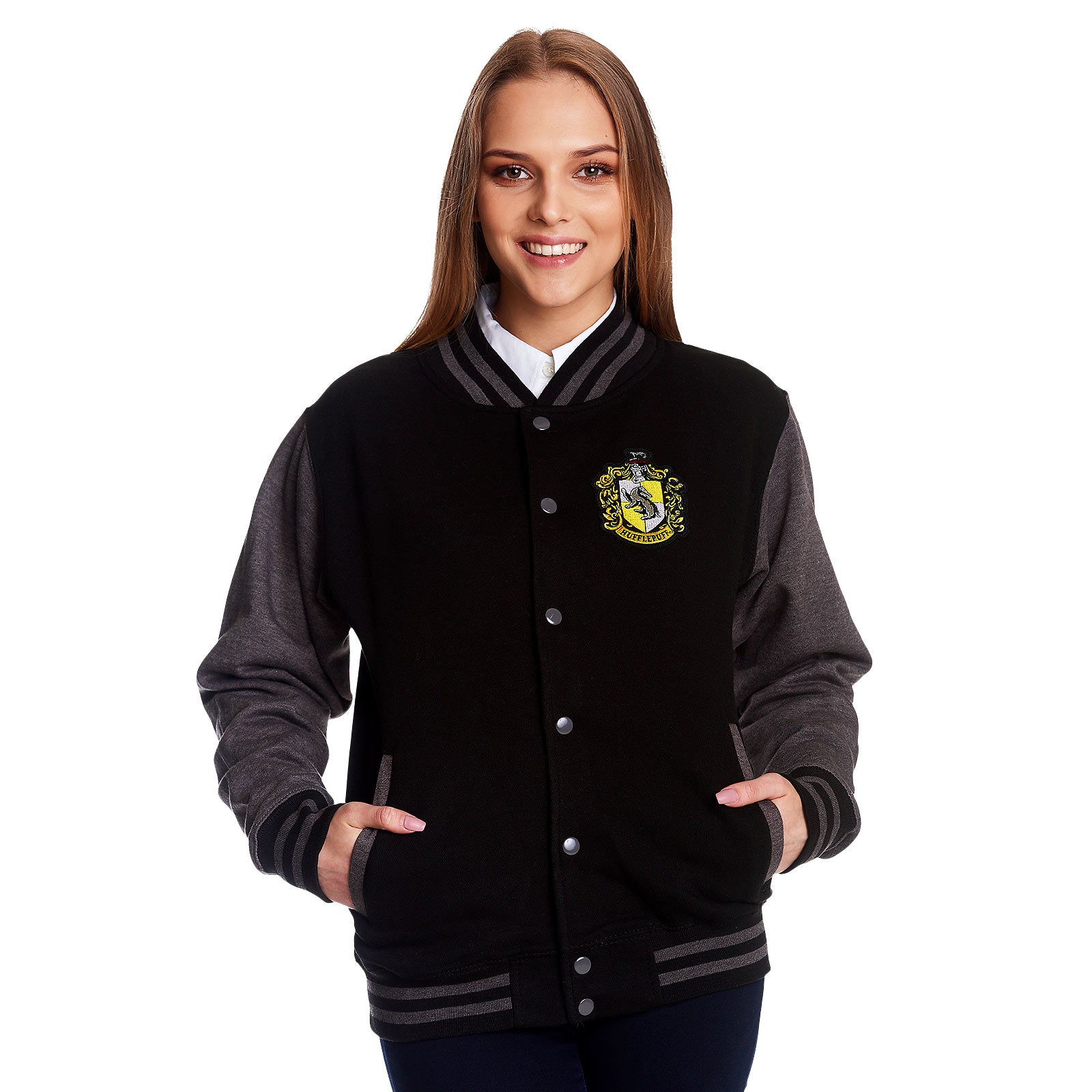 Image produit Harry Potter - Blouson universitaire à l'écusson de Poufsouffle