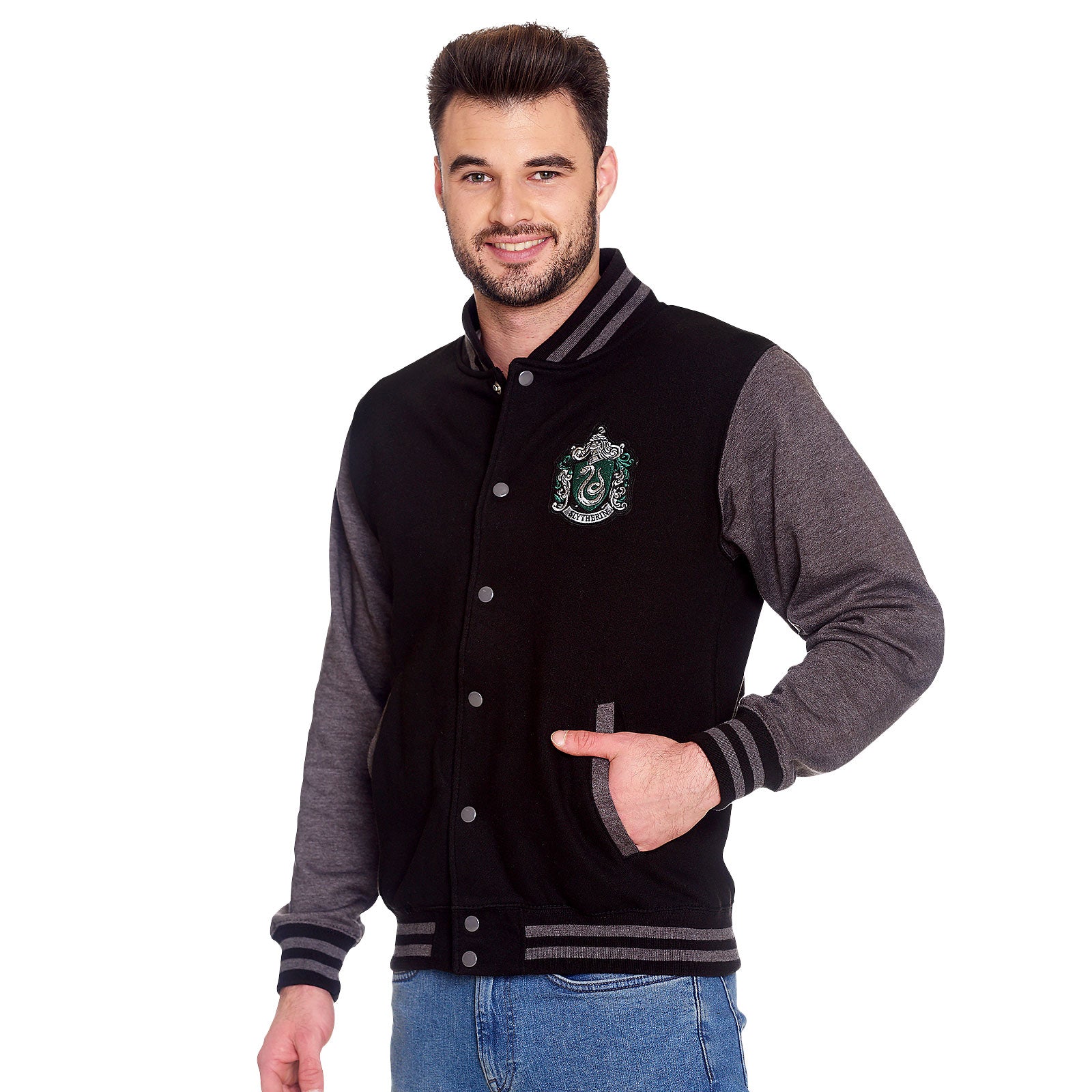 Image produit Harry Potter - Blouson Universitaire avec Blason de Serpentard